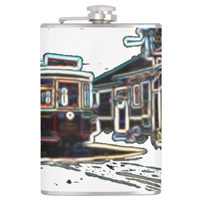 Flasques Stylo TRC Neon à stn Vinyl Wrapped Flask (Devant)