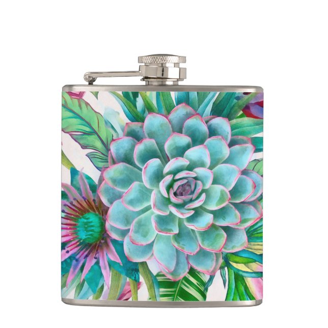 Flasques Succulent jardin tropical (Devant)