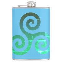 Symbole celtique ancien Triskele émeraude