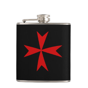 Flasques Symbole de la Croix-Rouge et du drapeau maltais