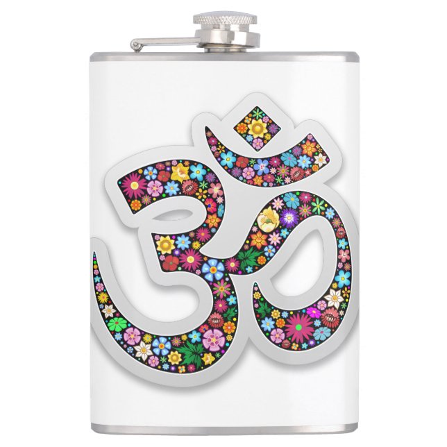 Flasques SYMBOLE DE Yoga Floral Namaste (Devant)