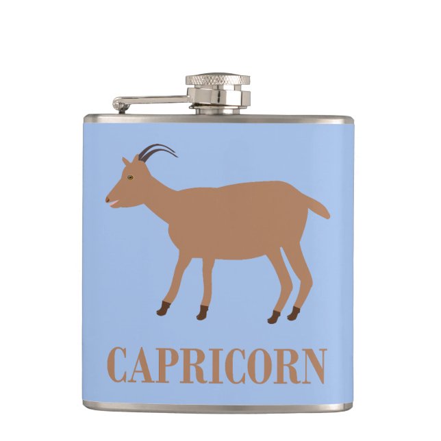 Flasques Symbole étoile Capricorne Chèvre (Devant)