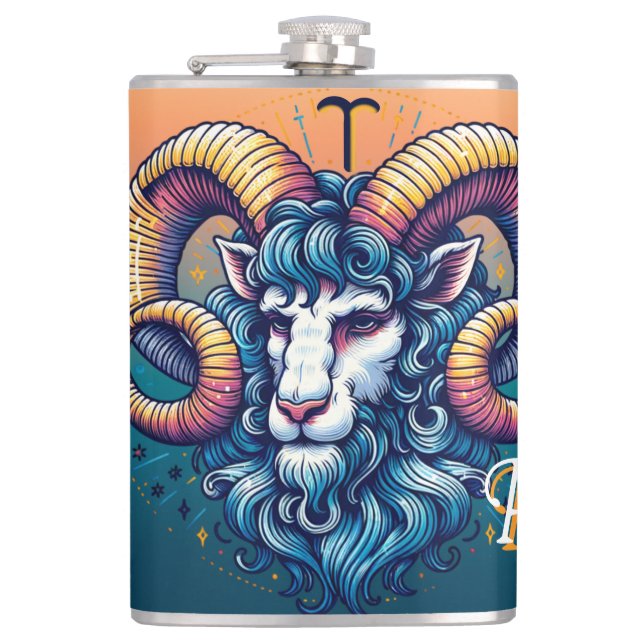 Flasques SYMBOLE Horoscope Bélier (Devant)