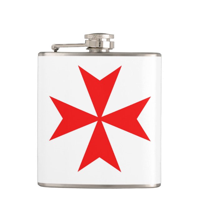 Flasques symbole templar de religion de Croix-Rouge de (Devant)