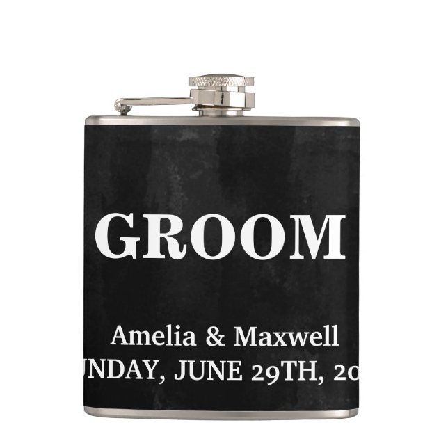 Flasques Tableau noir Groomsman (Devant)