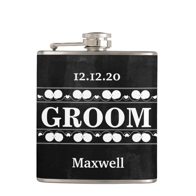 Flasques Tableau noir Le Mariage Groomsman (Devant)