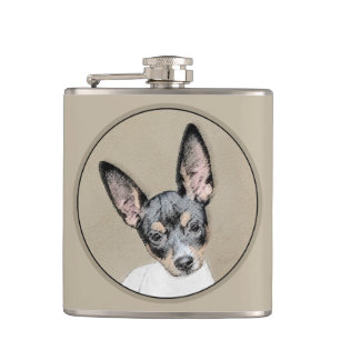 Flasques Tableau Rat Terrier - Cute Original Chien Art