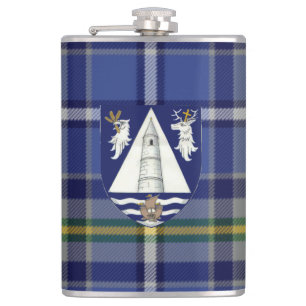 Flasques Tartan et crête irlandais de Waterford du comté
