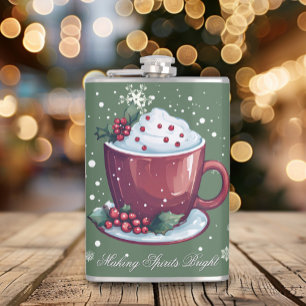Flasques Tasse de Noël de Chocolat Chaud Vert