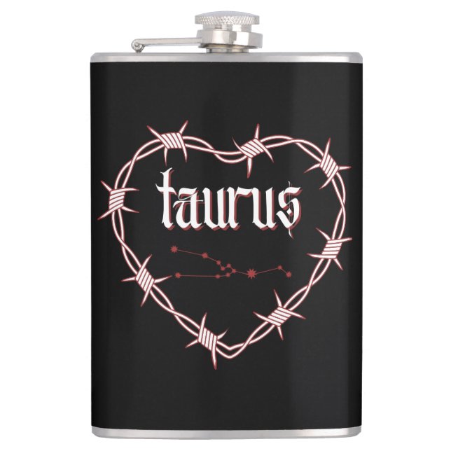 Flasques Taurus Constellation Gothique Dark Celestial Edgy (Devant)