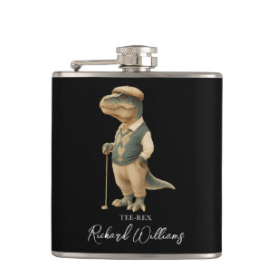 Flasques Tee-Rex golfeur dinosaure signature nom cool