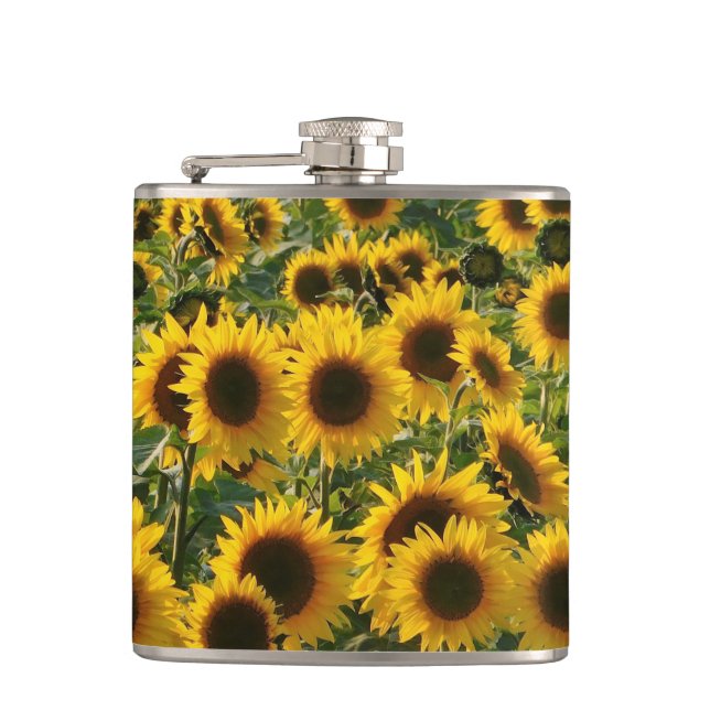 Flasques Terrain de tournesol (Devant)