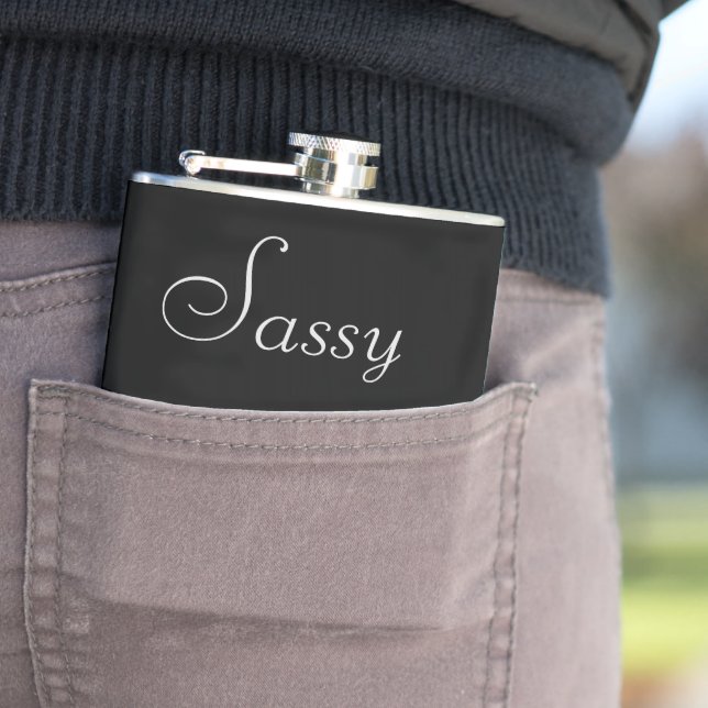 Flasques Texte Sassy Sassy Classy> Fille Fille Masque (In Situ)