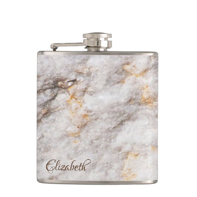Flasques Texture cool en pierre de granit de marbre (Devant)