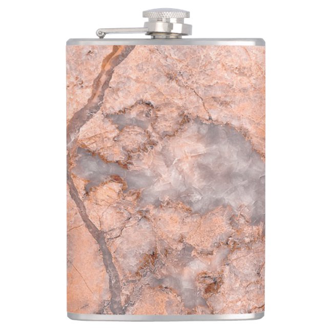 Flasques Texture de pierre de marbre tendance et cool (Devant)
