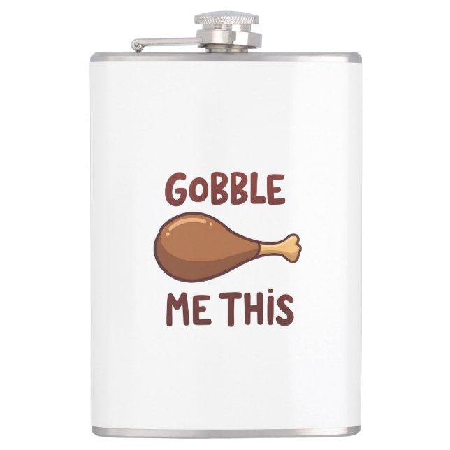 Flasques Thanksgiving Turkey Gift Funny (Devant)