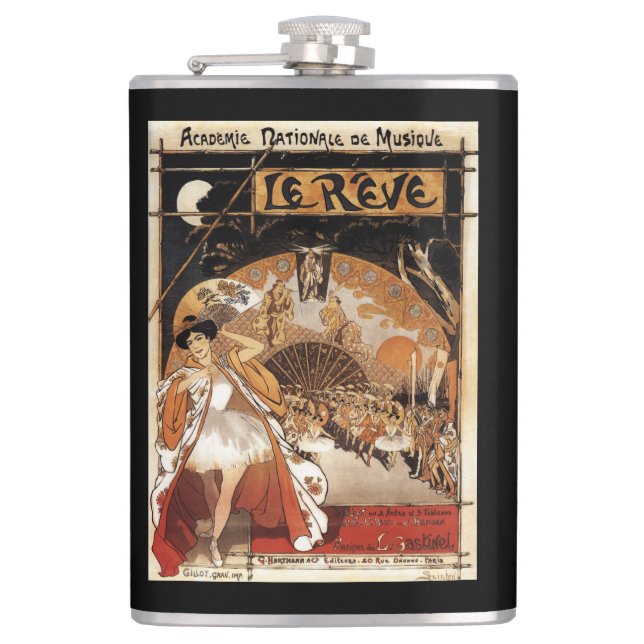 Flasques Théatre de l'opéra de représentation de Le Reve (Devant)