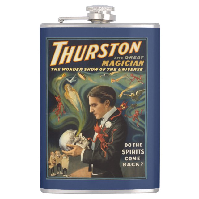 Flasques Thurston le grand magicien jugeant le crâne (Devant)