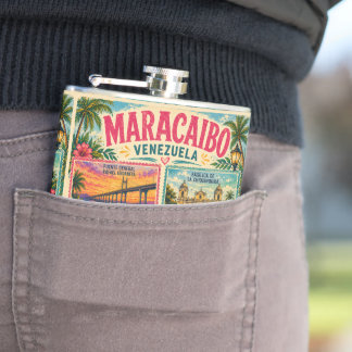 Flasques Timbre Venezuela Maracaibo État Zulia Tropical Tr
