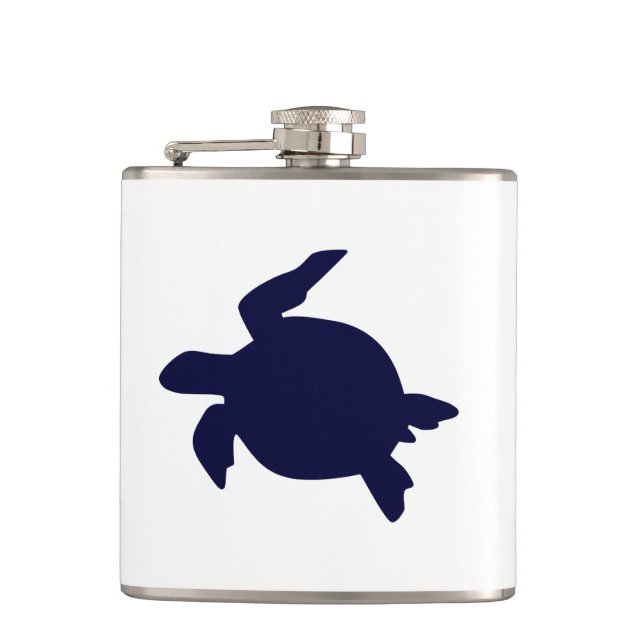 Flasques Tortue bleue foncée (Devant)