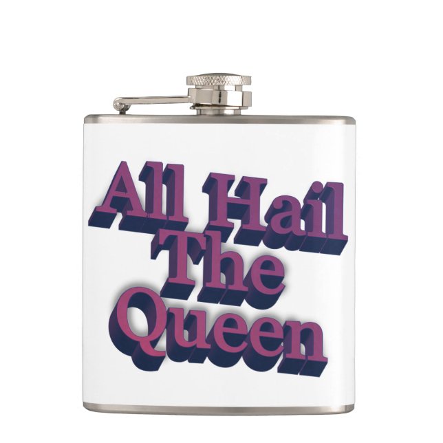 Flasques Tous Hail The Queen 3D Text (Devant)