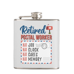 Flasques Travailleur Postal Retraité Facteur Retraite