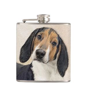 Flasques Treeing Walker Coonhound Peinture - Art original