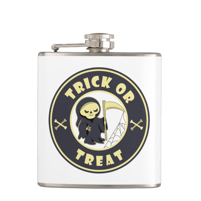 Flasques Trick ou traiter Halloween griffeur caractère (Devant)