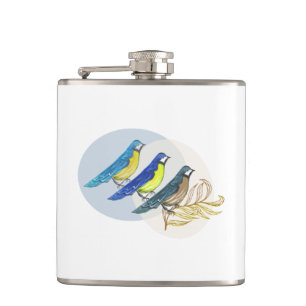 Flasques Trois oiseaux