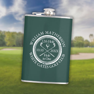 Flasques Trou en un classique Golf Emerald Green