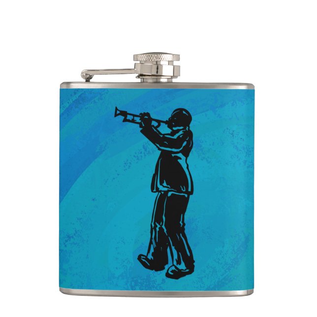 Flasques Trumpet bleu New York Boogie Nuits (Devant)