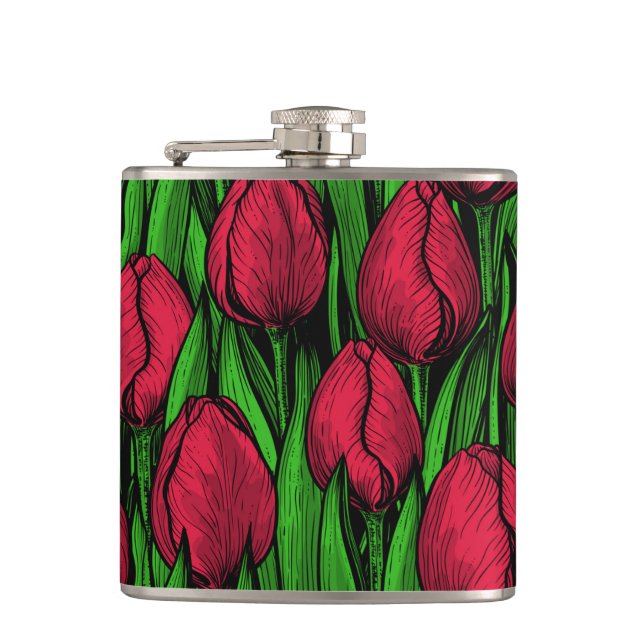 Flasques Tulipes rouges (Devant)