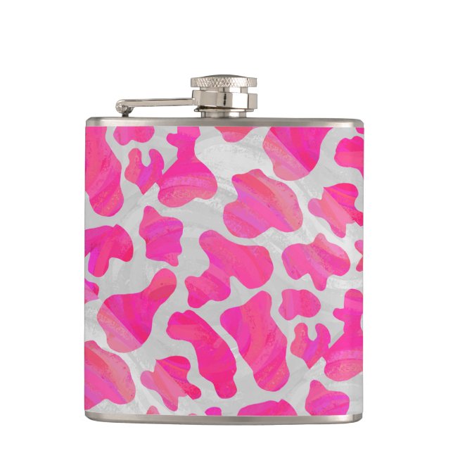 Flasques Vache rose et blanc chaud (Devant)