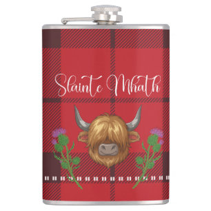 Flasques Veillée de Burns Slàinte Mhath Vache des Highlands