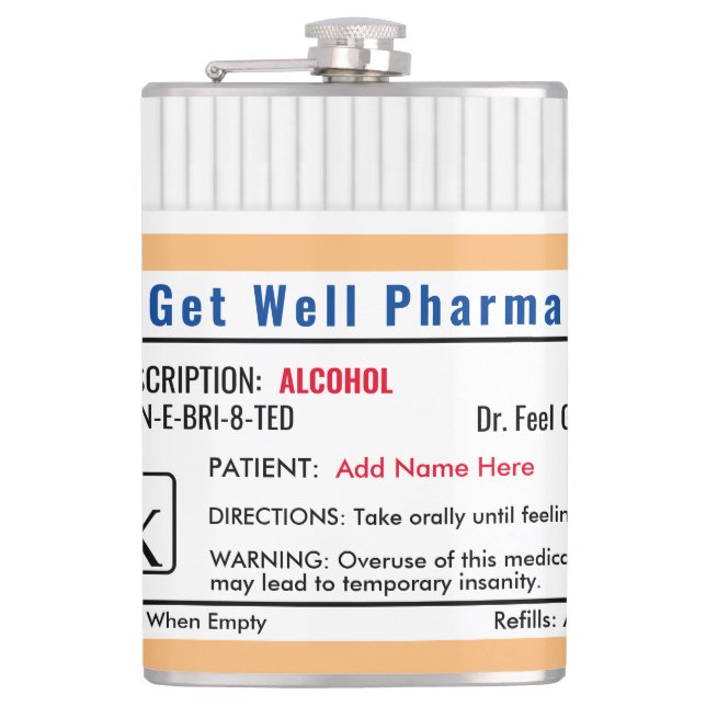 Flasques Verre de prise de commande RX amusant (Devant)