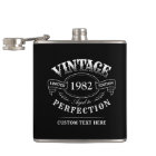 Vintage Noir Personnalisé Âgé À Flas De Perfection