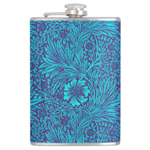 Flasques Vintage turquoise couleur violet foncé