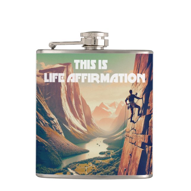 Flasques Voici Life Affirmation Rock Escalade (Devant)