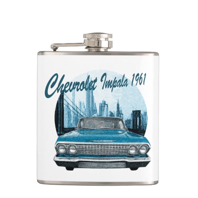 Flasques Voiture classique Chevrolet Impala 1961 (Devant)