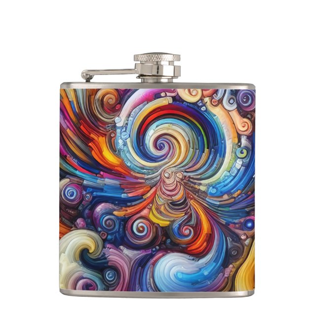 Flasques Vortex couleur dynamique (Devant)