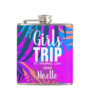 Flasques Voyage des filles tropicales avec la Couronne, l'a