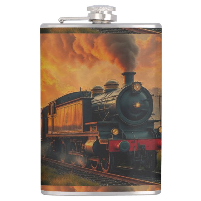 Flasques Voyage en train victorien - Steampunk Steam Train (Devant)