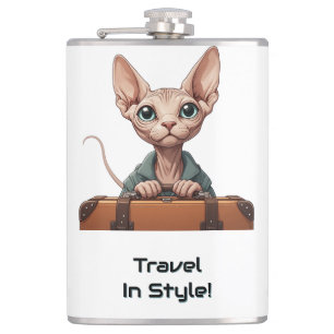 Flasques Voyageur Chat Mignon – Cadeau pour les Amateurs de