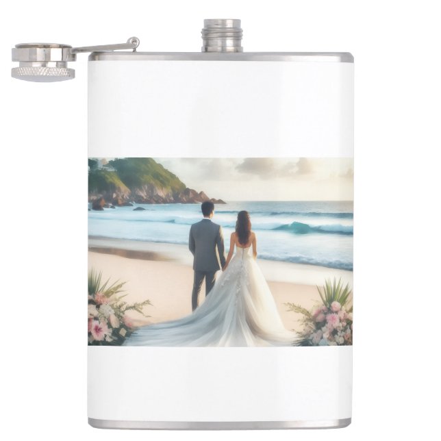 Flasques Wedding Beach Couples (Ouvert)
