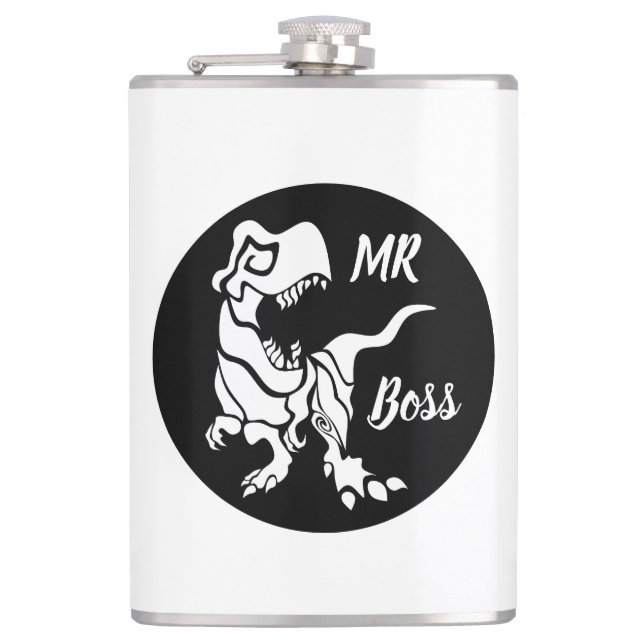 Flasques White Trex the Boss Dino (Devant)