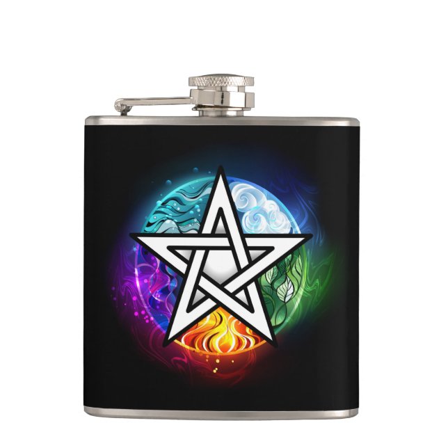 Flasques Wiccan pentagram (Devant)