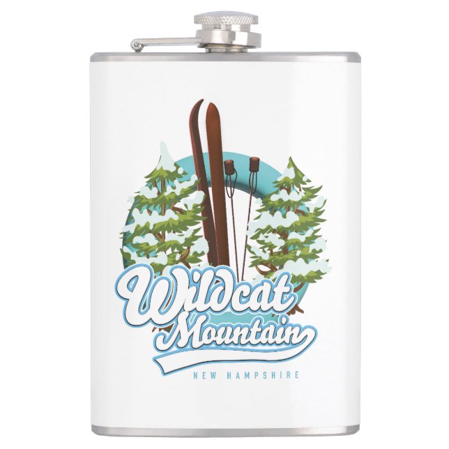 Flasques Wildcat Mountain New Hampshire poster de ski Coffe (Devant)