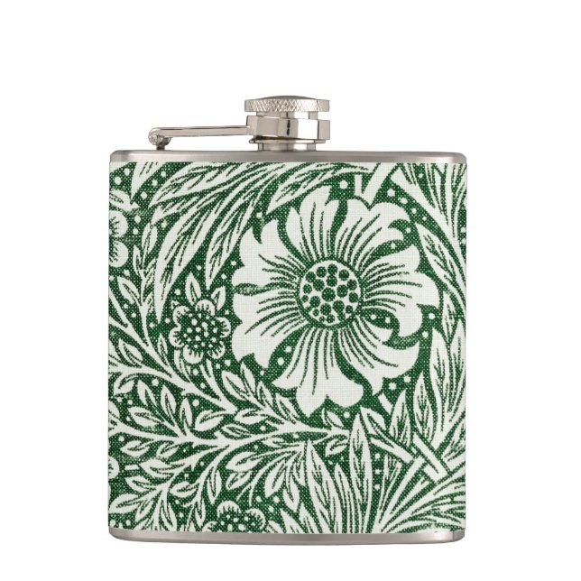 Flasques william morris marigold vert floral fleur (Devant)