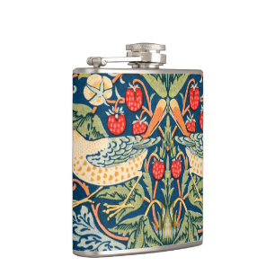 Flasques William Morris Strawberry Thief Motif floral