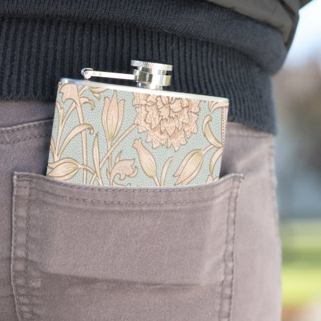 Flasques William Morris Wild Tulip Fleur Design Floral (En situation)